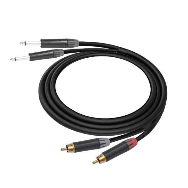 High-quality audio RCA cable for professional sound systems and home audio setups.