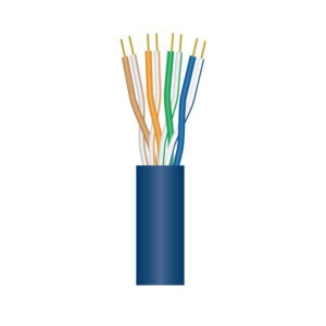 Multicolor Ethernet Cable With Exposed Wires for Network Connectivity.