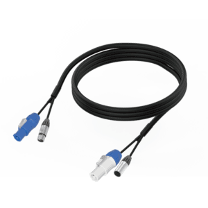 Video cable with BNC connectors for CCTV and security camera setups.