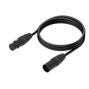 Industrial XLR cable for audio and equipment connections.