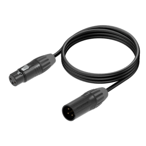 XLR audio cable for professional sound and recording equipment.