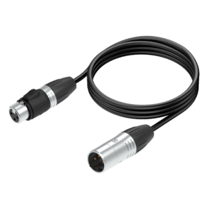 XLR audio cable for professional sound systems and recording equipment.