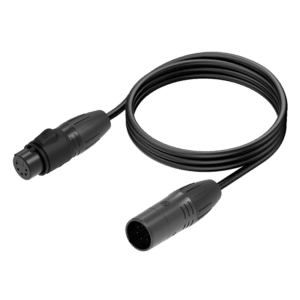 XLR audio cable for professional sound and recording equipment.